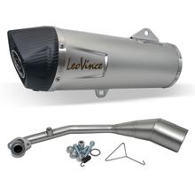 Kompletní výfukový systém LeoVince LV ONE EVO RACING, nerezová ocel, karbonová koncovka pro Honda Forza 125 ročník 2021 - 2024 E5