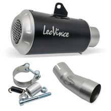 Koncový tlumič LeoVince LV-10 RACING Black Edition nerezová ocel černá pro Kawasaki Ninja 400 2018 - 2021 E4 / 2022 - 2023 E5 / Ninja 500 / SE 2024 - 2026 E5+ / Z 400 2019 - 2021 E4 / 2022 - 2023 E5 / Z 500 / SE 2024 - 2026 E5+