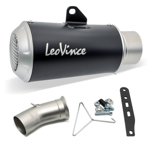 Silenziatore posteriore LeoVince LV-10 RACING Black Edition in acciaio inossidabile nero per KTM Super Duke R 1290 anno 2020 E4 / Super Duke R / RR / Evo 1290 anno 2021 - 2023 E5