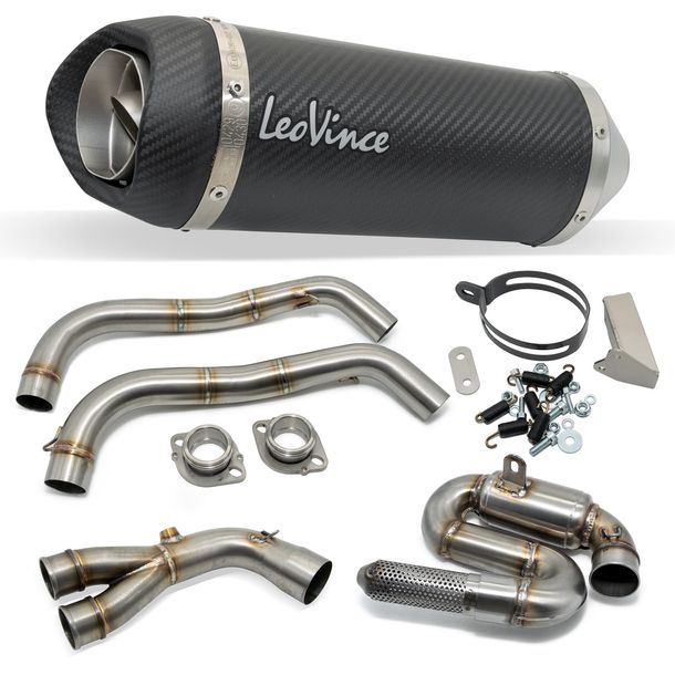 Auspuffanlage komplett LeoVince LV ONE EVO RACING Carbon für Yamaha MT-07 / XSR / Xtribute / YZF-R7 700 Bj. 2021 - 2024 E5