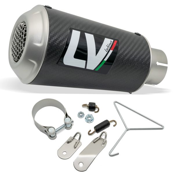 Endschalldämpfer LeoVince LV-10 RACING Carbon, Edelstahl Kappe für Yamaha MT-10 / FZ-10 / SP 1000 Bj. 2016 - 2020 E4 / Bj. 2022 - 2025 E5