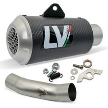 Silenziatore finale LeoVince LV-10 RACING Carbon, tappo in acciaio inossidabile per Kawasaki ZX-6R Ninja 600 anno 2009 - 2016 E3 / ZX-6R 636 anno 2013 - 2016 E3 / anno 2019 - 2020 E4 / anno 2024 - 2026 E5+