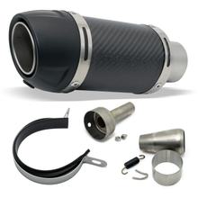 Einddemper kit universeel LeoVince GP CORSA EVO KURZ RACING, Carbon, Technopolymeer kap & DB-killer, Ø 54mm, 140mm