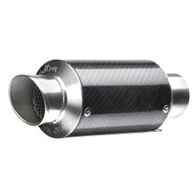 Uitlaatdemper kit universeel LeoVince GP CORSA KORT RACING Carbon & DB-killer, Ø 54mm, 140mm