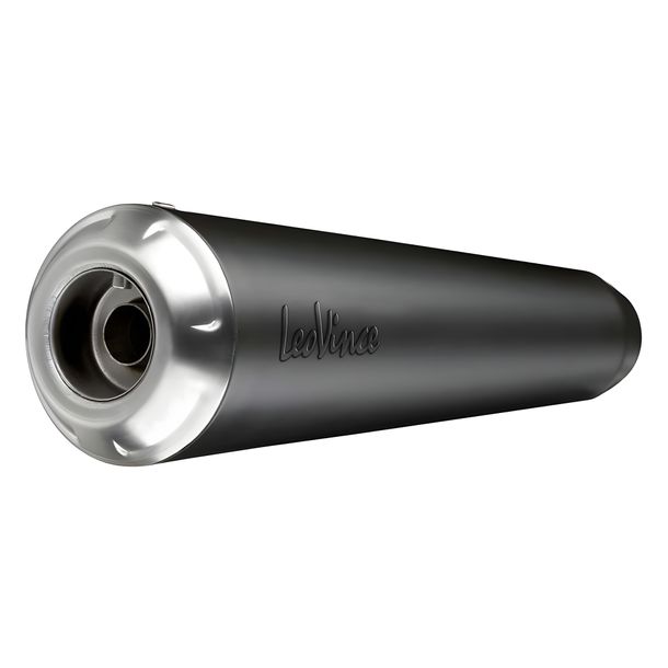 Endschalldämpfer Kit universal LeoVince CLASSIC RACER RACING Black Edition Edelstahl schwarz, Ø 50mm, links