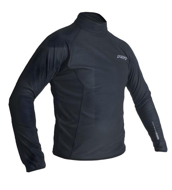 Chaqueta cortavientos RST negra que ahorra calor