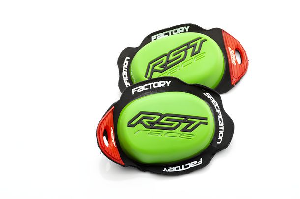 Rodillera invertida RST Factory con velcro retorcido para traje de piel V4.1 Evo