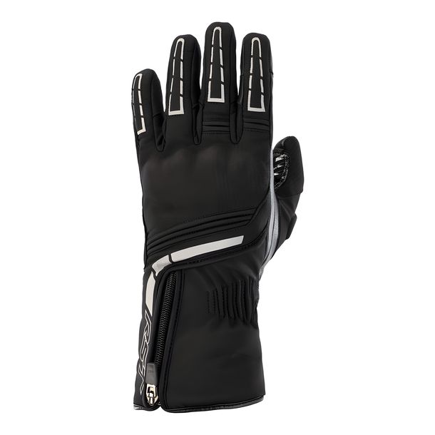 Gants de moto noirs en textile imperméable RST Storm 2