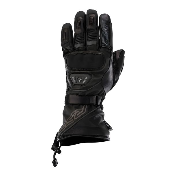 RST Paragon 6 heated waterproof textile/black leather motorcycle gloves
