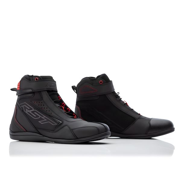 Motorradstiefel RST Frontier schwarz / rot