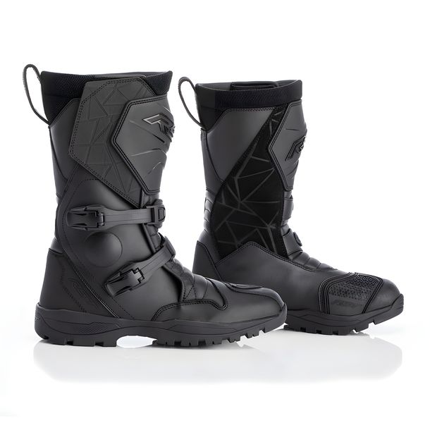 Bottes de moto noires imperméables RST Adventure-X
