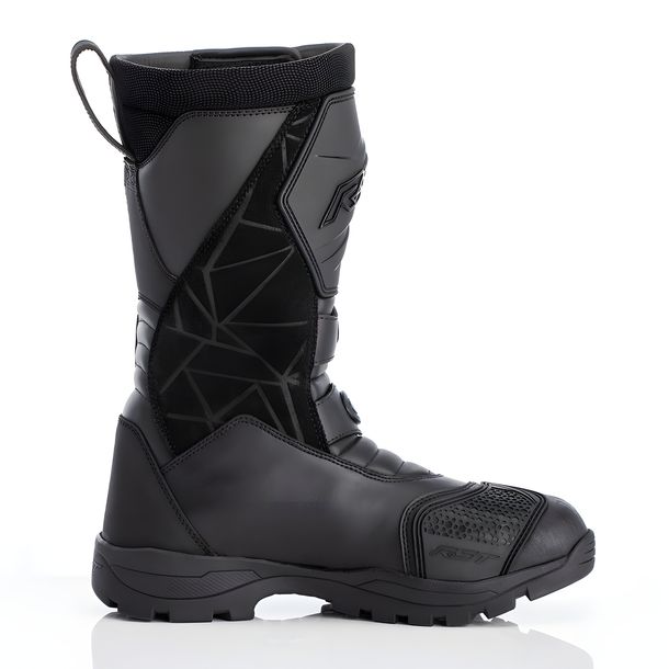 Bottes de moto noires imperméables RST Adventure-X