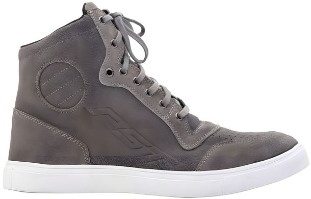 Bottes de moto RST Hightop Suede grises pour femme