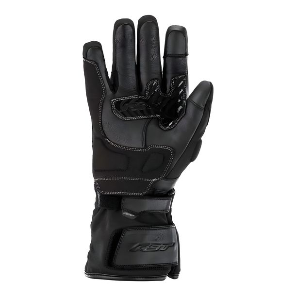 RST Storm 2 waterproof textile black motorcycle gloves