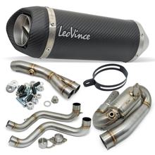 Auspuffanlage komplett LeoVince LV ONE EVO mit Katalysator & Zulassung, Carbon für Kawasaki Ninja / Z 650 / Versys 2021 - 2026 E5 / E5+ / Z 650 RS 2022 - 2026 E5 / E5+
