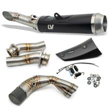 Uitlaatsysteem compleet LeoVince LV RACE Black Edition met katalysator & homologatie, roestvrij staal zwart & carbon hittebeschermkap voor Honda CB 750 Hornet bj. 2023 - 2024 E5