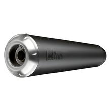 End muffler LeoVince CLASSIC RACER RACING Black Edition stainless steel black for Royal Enfield Classic / Meteor 350 Year 2021 - 2024 E5 / Year 2025 - 2026 E5+