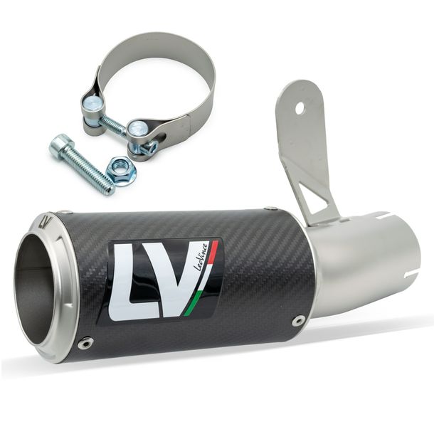 Endschalldämpfer LeoVince LV CORSA RACING Carbon, Edelstahl Kappe für BMW S / M 1000 R Bj. 2021 - 2024 E5 / RR Bj. 2019 - 2024 E4 / E5 / S / M 1000 R / RR Bj. 2025 - 2026 E5+