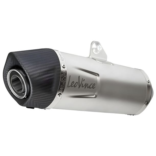 Endschalldämpfer LeoVince LV ONE EVO RACING Edelstahl, Carbon Kappe für Honda CB 750 Hornet Bj. 2023 - 2024 E5 / Bj. 2025 - 2026 E5+