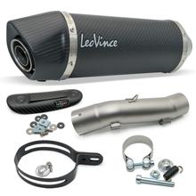 Silenciador final LeoVince LV ONE EVO com homologação, carbono e protetor térmico para Honda XL 750 Transalp Urban / Easy Travel / Travel Edition ano 2023 - 2024 E5