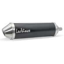 Silencieux d'échappement LeoVince X-FIGHT Black Edition avec homologation, acier inoxydable noir pour Sherco 50 SE-RS / SM-RS / SM-R / SE-R Année de fabrication 2021 - 2024 E5