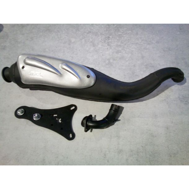 Gebraucht, Auspuff TurboKit Street Sport mit ABE für Minarelli liegend AC / LC - Aprilia SR 50 Yamaha Aerox MBK Nitro etc.