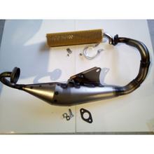 Gebruikt uitlaatsysteem Yasuni Scooter R zwart voor Peugeot Jet-Force C-Tech Kisbee Streetzone, Derbi Atlantis AC RS Ludix 2 Blaster 12 New Vivacity One Radical