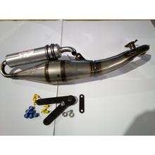 Gebraucht, Auspuffanlage LeoVince Komplettanlage HAND MADE TT, Aluminium, mit Zulassung für CPI Hussar / Oliver 50