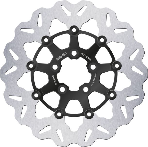 Bremsscheibe Galfer DF836CWUY WAVE® mit ECE R90 Zulassung, schwimmend hinten 300x5mm für Harley Davidson CVO Street Glide FLHXSE Electra Ultra Classic FLHTCU FLSB Sport FLTR Bj. 2007 - 2024