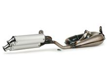 Racing Auspuff DMP Twin mit Doppel - Endschalldämpfer für Piaggio Ciao