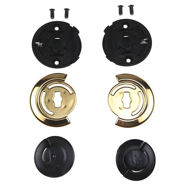 Montagesatz MT Helmets Visier V-32 Jarama gold