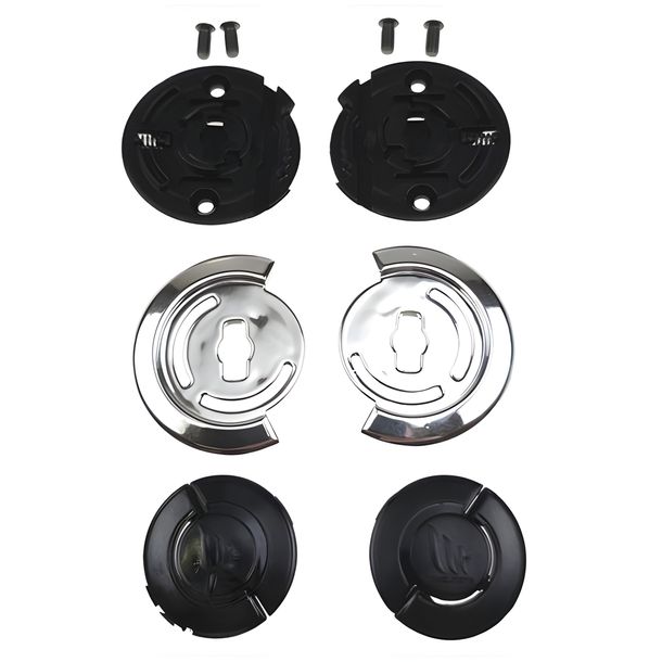 MT Helmets visor V-32 Jarama silver mounting kit