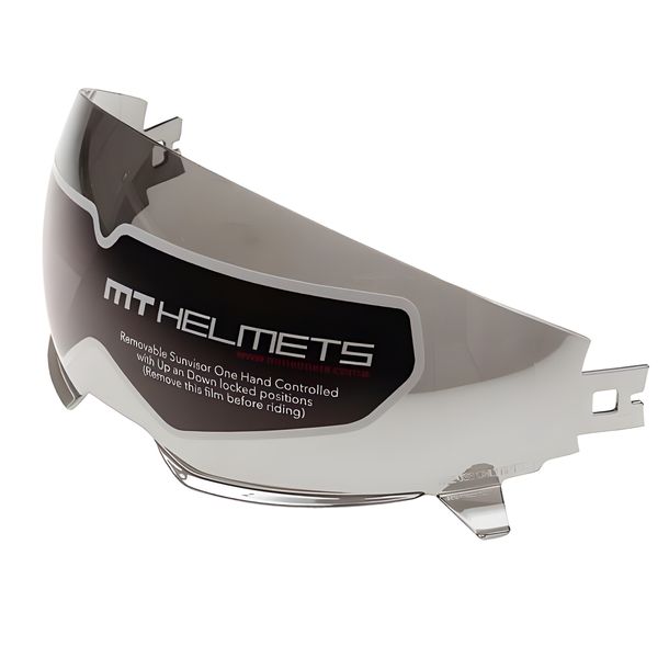 Visier MT Helmets District / Streetfighter silber