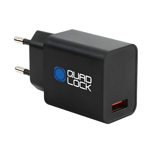 Quad Lock® 18W EU standard USB-A power adapter