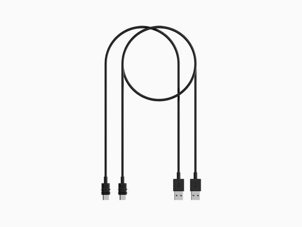 Ladekabel Set Quad Lock® USB-A auf USB-C 1,5m / 1m IP66 wasserfest