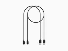 Ladekabel Set Quad Lock® USB-A auf USB-C 1,5m / 1m IP66 wasserfest