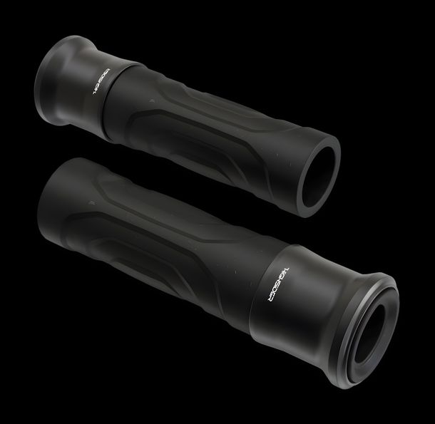 Poignée de guidon Highsider Esagano-RS en caoutchouc 7/8 pouces 22,2 mm 125 mm