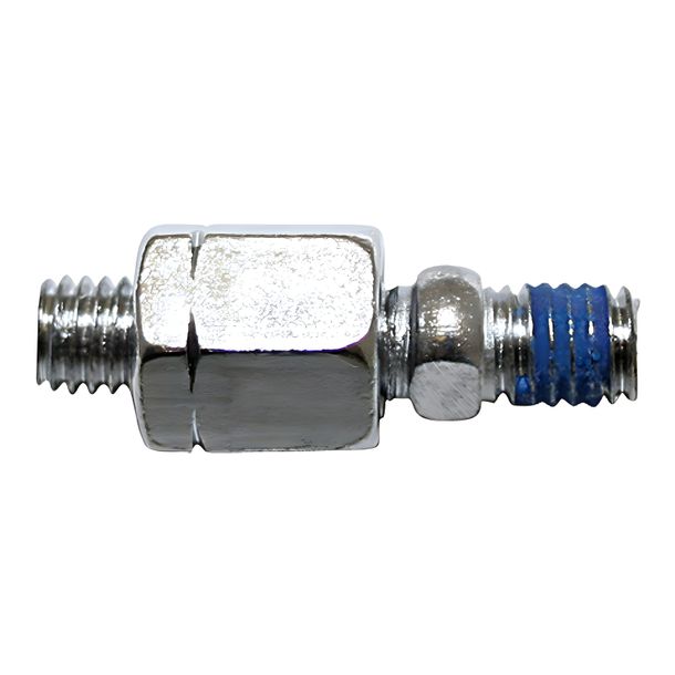 Adattatore per specchietto retrovisore Highsider M8 con filettatura sinistra su M8 cromato