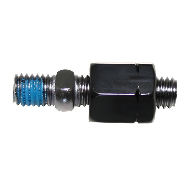 Adattatore per specchietto retrovisore Highsider M8 con filettatura sinistra a M8 nero