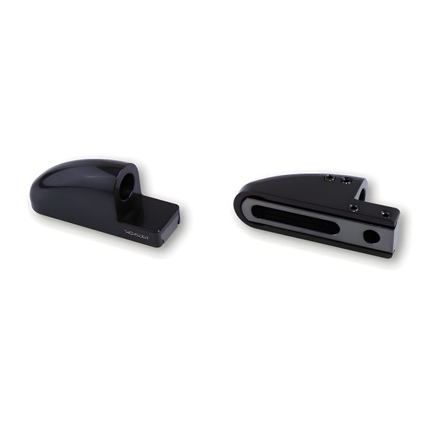 Adapter Highsider für Spiegel FB-1 kurz CNC schwarz