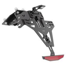 Kennzeichenhalter Highsider PRO Akron-RS mit Kennzeichenbeleuchtung mit Zulassung, schwarz für Kawasaki Z 900 Bj. 2017-2026