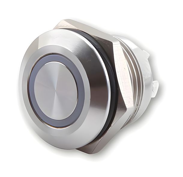 Pulsante M12 Highsider in acciaio inossidabile con anello luminoso a LED vari colori