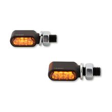 Blinker Highsider Little Bronx CNC černé sklo tónované