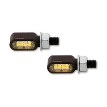 Highsider CNC Light Little Bronx 2in1 position light black tinted pair
