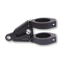 Soporte de lámpara Highsider CNC Set de aluminio para Ø 38-41 mm, ajustable en longitud, negro