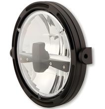 Scheinwerferrahmen Highsider Typ 3 R1 7 Zoll LED schwarz seitliche Montage