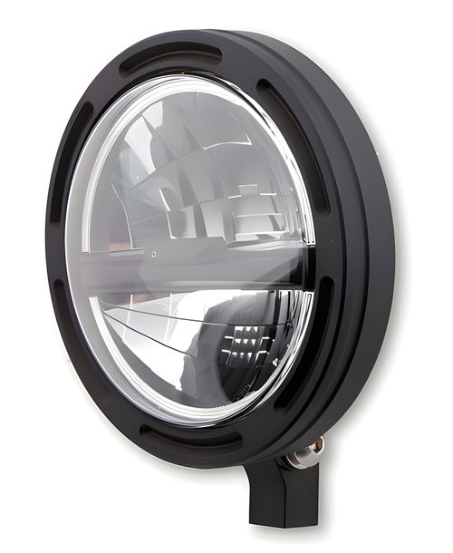 Scheinwerferrahmen Highsider Typ 5 R2 5 ¾ Zoll schwarz LED untere Befestigung