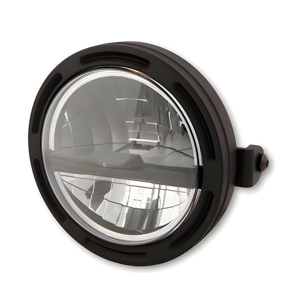 Scheinwerferrahmen Highsider Typ5 R2 5 ¾ Zoll schwarz seitliche Montage