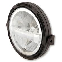 Koplampframe Highsider Type 4 R1 7 inch LED zwart, zijmontage