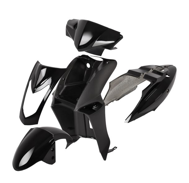 Verkleidungskit 6-teilig MXT Verkleidung, schwarz metallic für Kymco Agility 50, 125ccm 2T, 4T 08-17